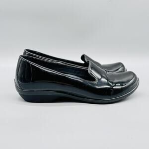Dansko Shoes Womens 6 Black Patent Leather Loafer Comfort Slip On Flats Casual